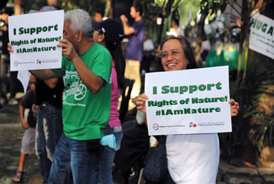 Arlene at a Justice, Peace and Integrity of Creation rally