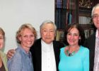 Bishop Jin with Fr. Warren Kinne and Fr. Warren's sisters